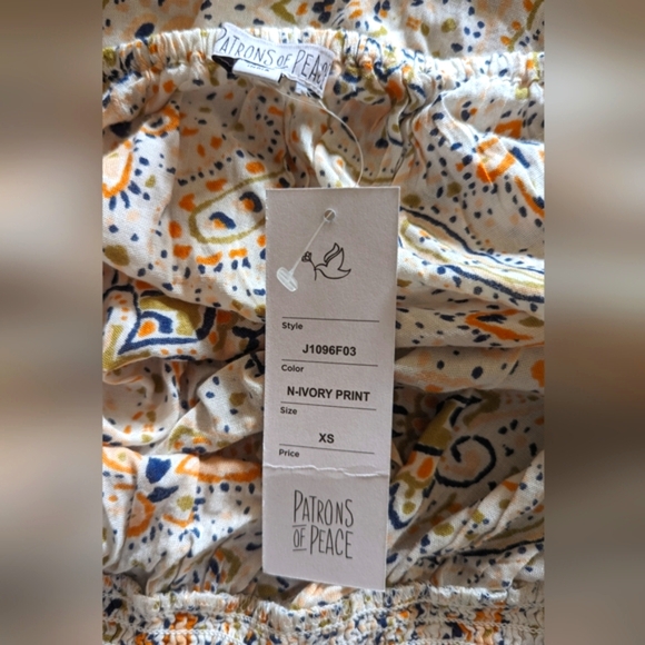 Brand New Patrons Of Peace Cream Quinn Tank Top Size XS - Picture 3 of 7